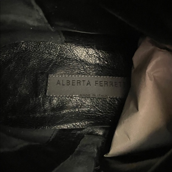 Alberta Ferrttetti Black Patent Leather Boots - Picture 3 of 16